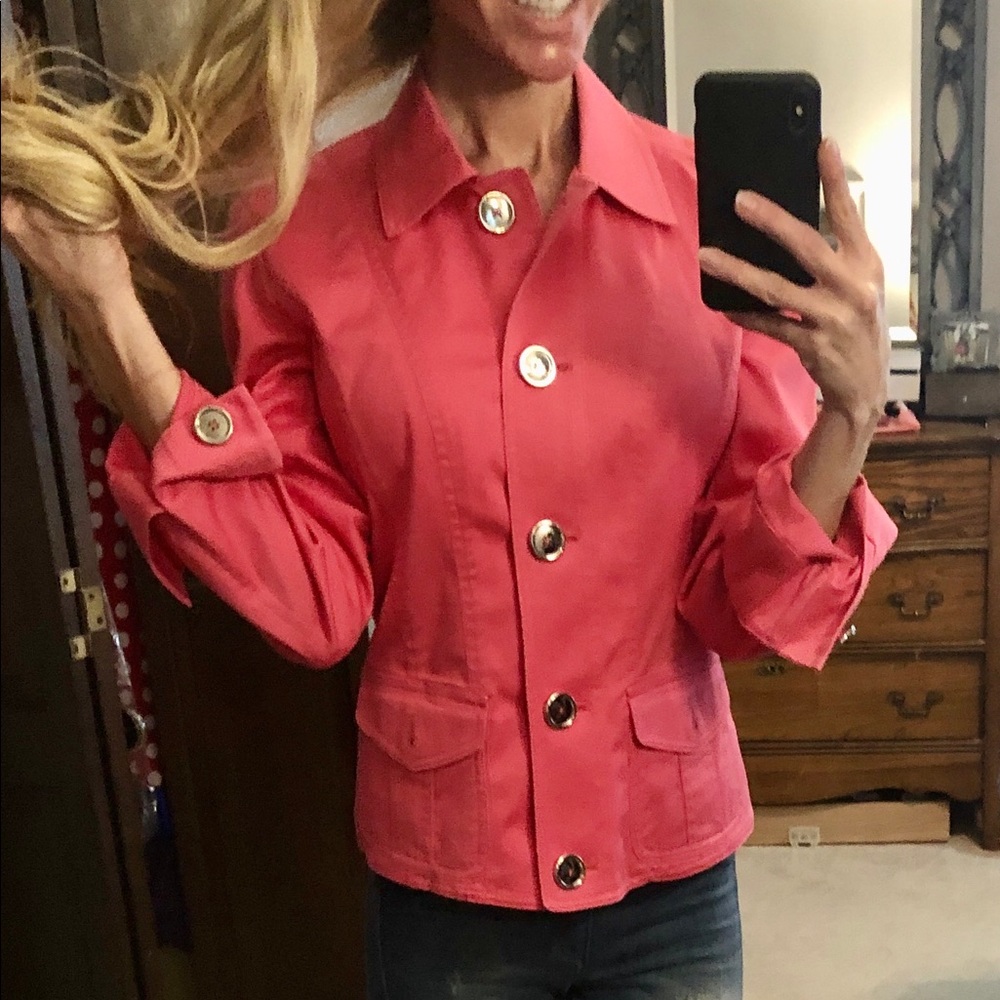 Fitted Stretch Pink Blazer • Jones New York